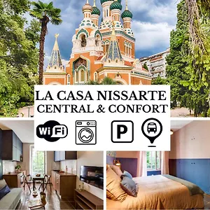 La Casa Nissarte - Centre Pres Gare - Wifi -parking , Confort Et Cosy Nizza